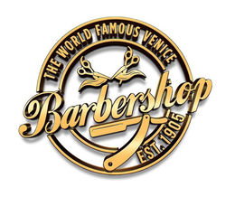 THE WORLD FAMOUS VENICE BARBERSHOP EST.1905 logo