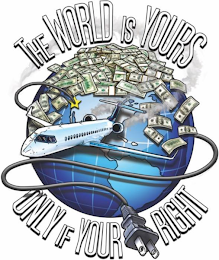 THE WORLD IS YOURS ONLY IF YOUR RIGHT logo