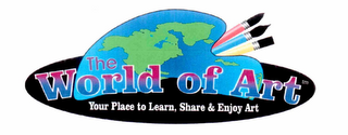 THE WORLD OF ART YOUR PLACE TO LEARN, SHARE & ENJOY ART logo