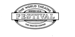 THE WORLD THEATRE DENVER U.S.A. FESTIVAL THE DENVER CENTER logo