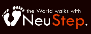 THE WORLD WALKS WITH NEUSTEP. logo