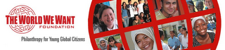 THE WORLD WE WANT FOUNDATION PHILANTHROPY FOR YOUNG GLOBAL CITIZENS logo