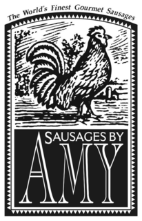 THE WORLD'S FINEST GOURMET SAUSAGES SAUSAGES BY AMY logo