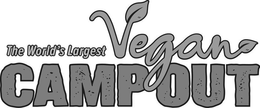 THE WORLD'S LARGEST VEGAN CAMP OUT logo