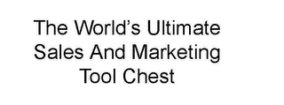 THE WORLD'S ULTIMATE SALES AND MARKETING TOOL CHEST logo