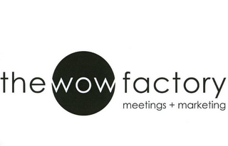THE WOW FACTORY MEETINGS + MARKETING logo