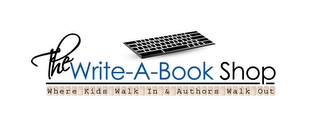 THE WRITE-A-BOOK SHOP WHERE KIDS WALK IN & AUTHORS WALK OUT logo