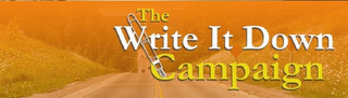 THE WRITE IT DOWN CAMPAIGN logo