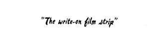 "THE WRITE-ON FILM STRIP" logo