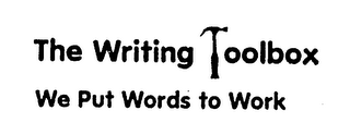 THE WRITING TOOLBOX WE PUT WORDS TO WORK logo