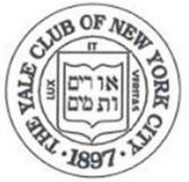 THE YALE CLUB OF NEW YORK CITY 1897 LUX ET VERITAS logo