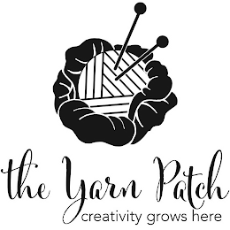 THE YARN PATCH CREATIVITY GROWS HERE logo