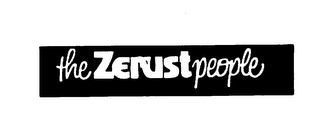 THE ZERUST PEOPLE logo