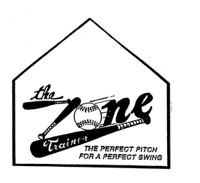THE ZONE TRAINER THE PERFECT PITCH FOR A PERFECT SWING logo