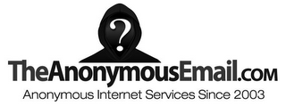 ? THEANONYMOUSEMAIL.COM ANONYMOUS INTERNET SERVICES SINCE 2003 logo