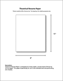 THEATRICAL RÉSUMÉ PAPER logo
