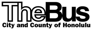 THEBUS CITY AND COUNTY OF HONOLULU logo