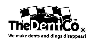 THEDENTCO WE MAKE DENTS AND DINGS DISAPPEAR! logo