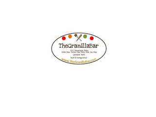 THEGRANILLABAR 100% HOMEMADE PALEO. GRAIN FREE. GLUTEN FREE. DAIRY FREE. SOY FREE. CONTAINS: NUTS BEST IF REFRIGERATED WWW.THEGRANILLABAR.COM logo