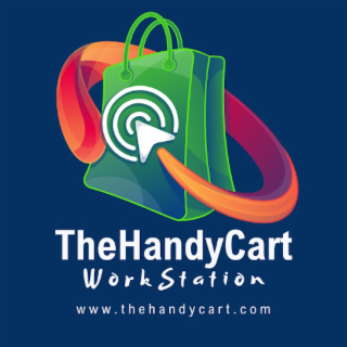 THEHANDYCART WORKSTATION WWW.THEHANDYCART.COM logo