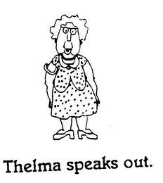 THELMA SPEAKS OUT. logo