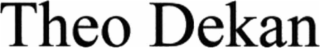 THEO DEKAN logo