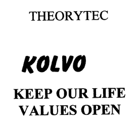 THEORYTEC KOLVO KEEP OUR LIFE VALUES OPEN logo