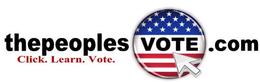 THEPEOPLESVOTE.COM CLICK. LEARN. VOTE. logo