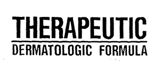 THERAPEUTIC DERMATOLOGIC FORMULA logo