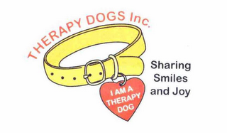 THERAPY DOGS INC. SHARING SMILES AND JOY I AM A THERAPY DOG logo
