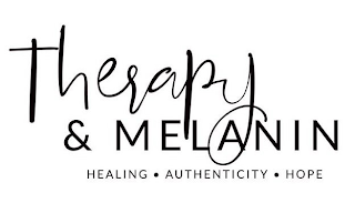 THERAPY & MELANIN HEALING · AUTHENTICITY · HOPE logo