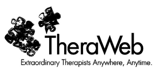 THERAWEB EXTRAORDINARY THERAPISTS ANYWHERE, ANYTIME. logo