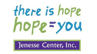 THERE IS HOPE HOPE = YOU JENESSE CENTER, INC. logo
