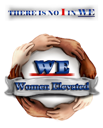 THERE IS NO I IN WE WE WOMEN ELEVATED logo