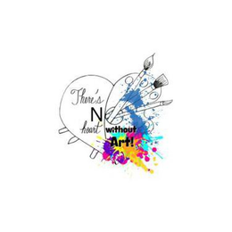 "THERE'S NO HEART WITHOUT ART!" logo