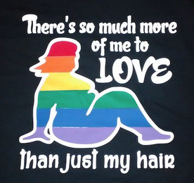 THERE'S SO MUCH MORE OF ME TO LOVE THAN JUST MY HAIR logo