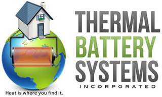 THERMAL BATTERY SYSTEMS INCORPORATED HEAT IS WHERE YOU FIND IT. logo