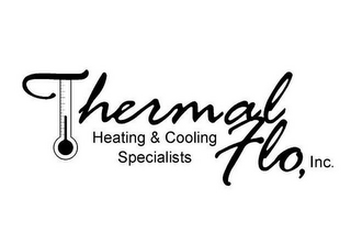 THERMAL FLO, INC. HEATING AND COOLING SPECIALISTS logo