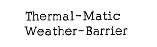 THERMAL-MATIC WEATHER-BARRIER logo