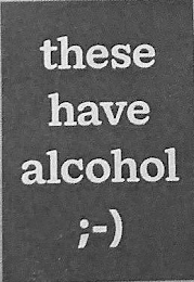 THESE HAVE ALCOHOL ;-) logo