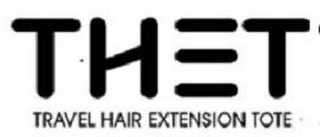 THET TRAVEL HAIR EXTENSION TOTE logo