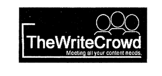 THEWRITECROWD MEETING ALL YOU CONTENT NEEDS. logo