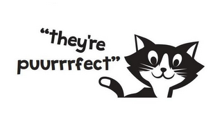 "THEY'RE PUURRFECT" KITTY LITTY LINERS logo