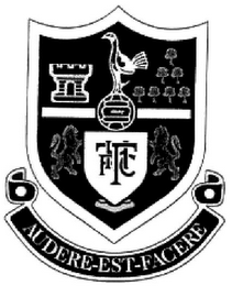 THFC AUDERE-EST-FACERE logo