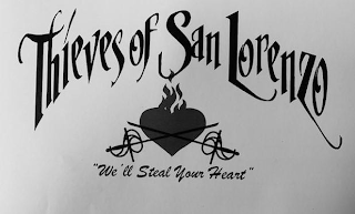 THIEVES OF SAN LORENZO "WE'LL STEAL YOUR HEART" logo