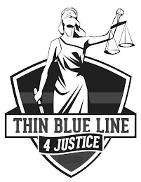 THIN BLUE LINE 4 JUSTICE logo