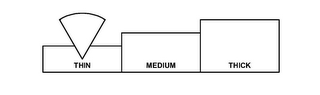 THIN MEDIUM THICK logo