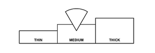 THIN MEDIUM THICK logo