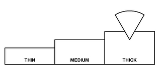 THIN MEDIUM THICK logo