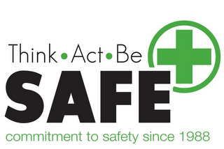 THINK ·ACT · BE SAFE COMMITMENT TO SAFETY SINCE 1988 logo